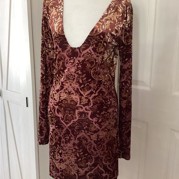 Lucky Brand Dresses & Skirts - Lucky Velvet Burnout Dress Sz Sm